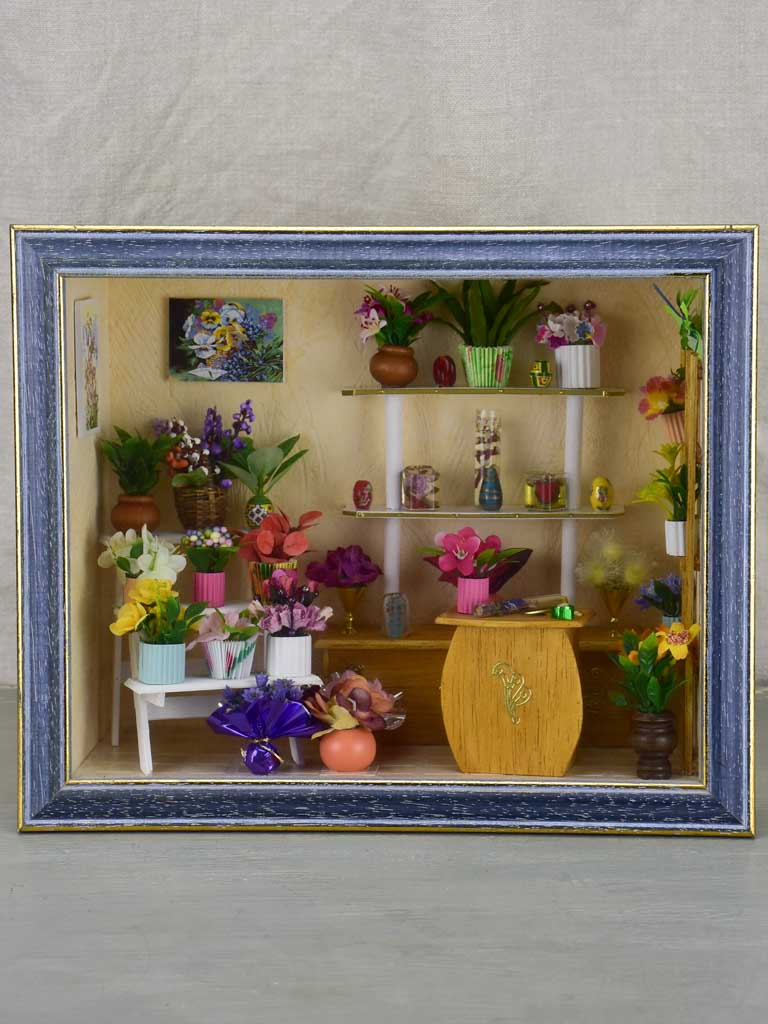 Vintage French florist children's Diorama
