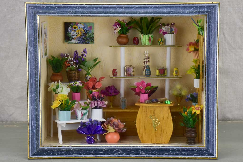 Vintage French florist children's Diorama