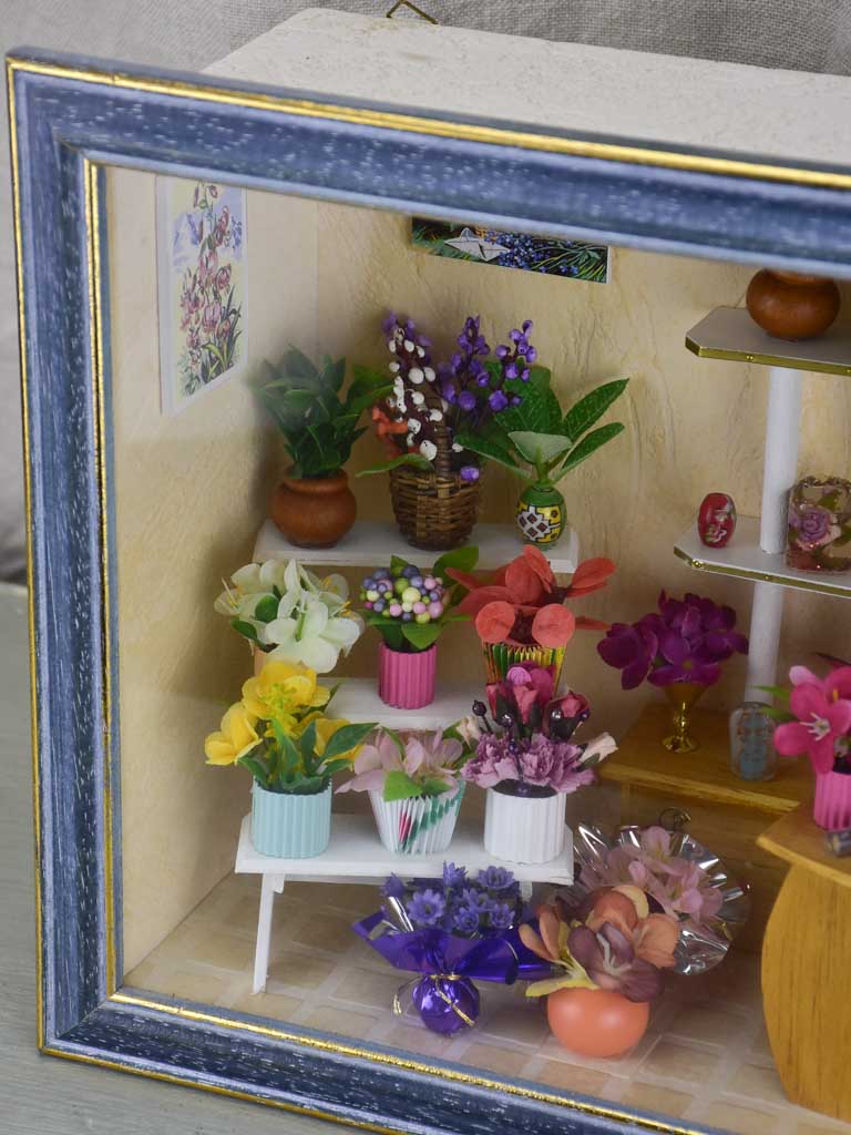 Vintage French florist children's Diorama