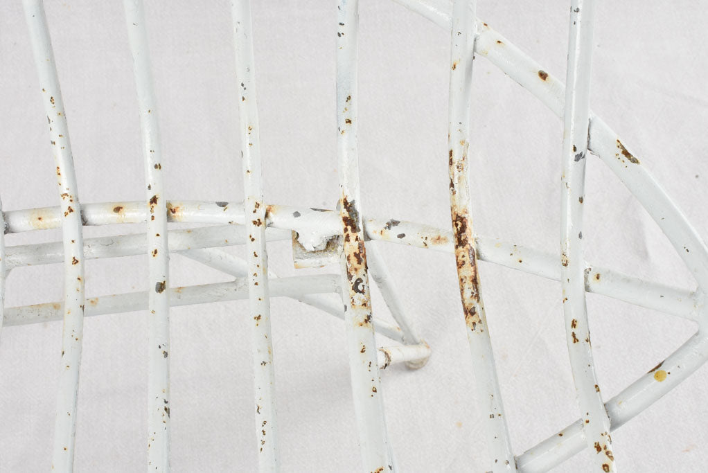 Used condition vintage metal seat