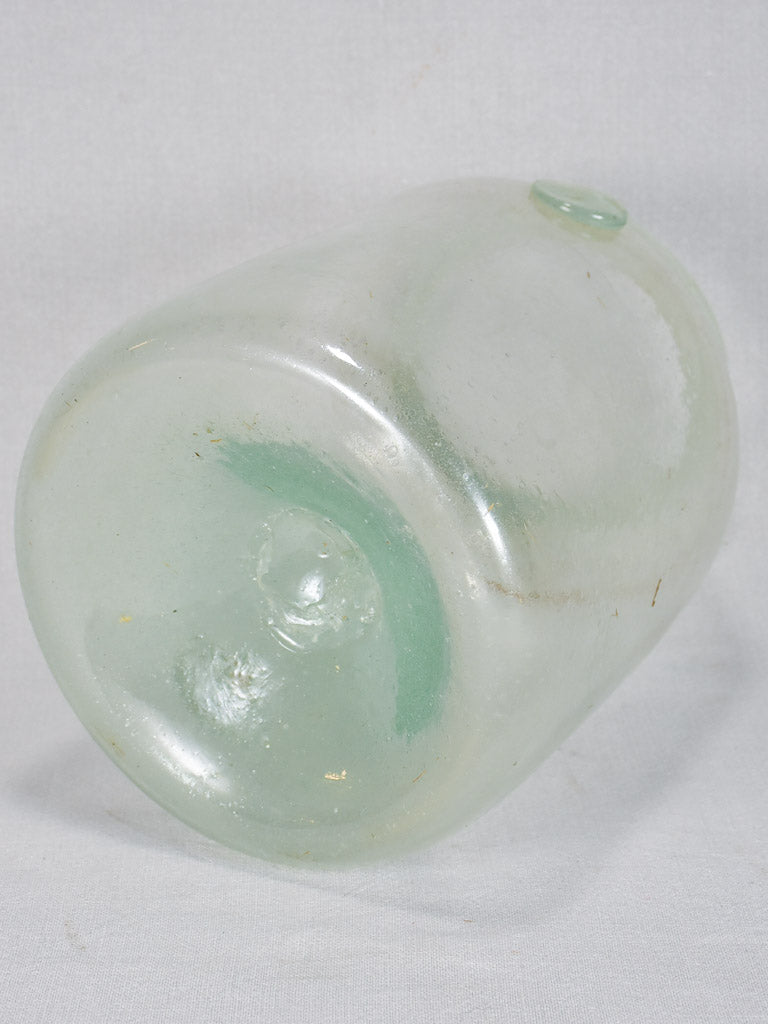 Late 17th-century blown glass preserving jar - clear 13"