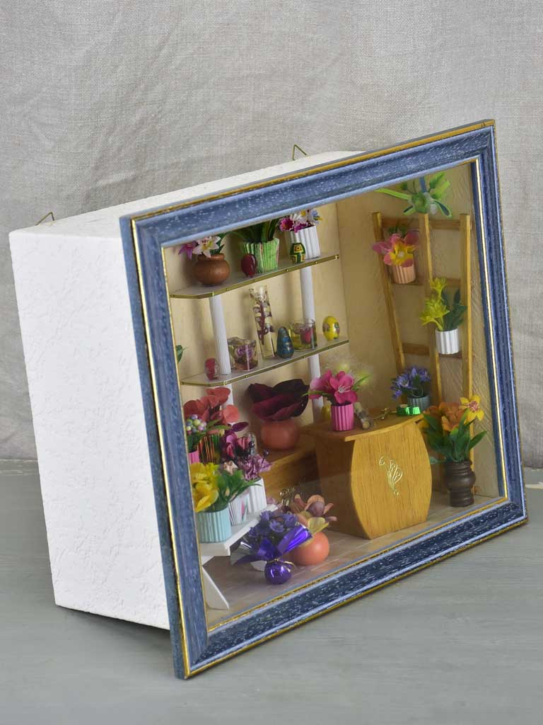 Vintage French florist children's Diorama