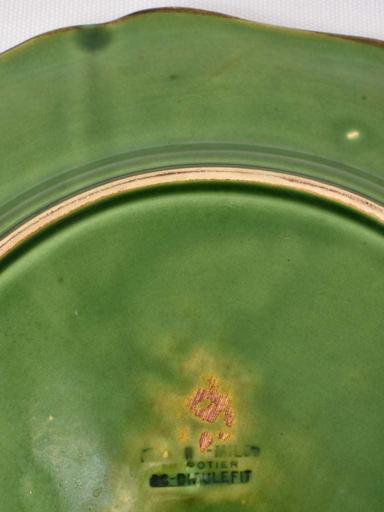 Vintage dinnerware from Dieulefit - green 45 pieces