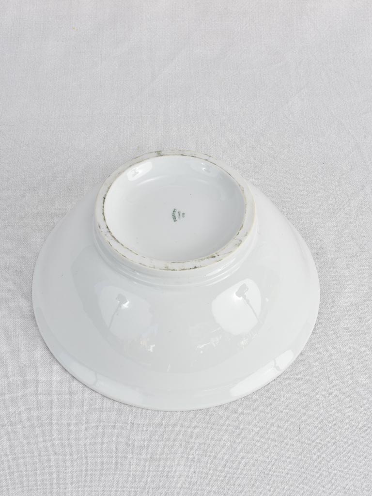 Antique French salad bowl 10¾"