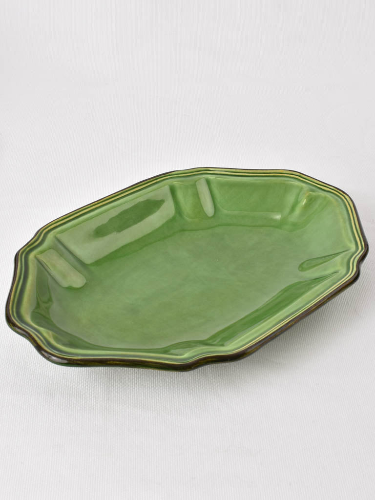 Vintage dinnerware from Dieulefit - green 45 pieces