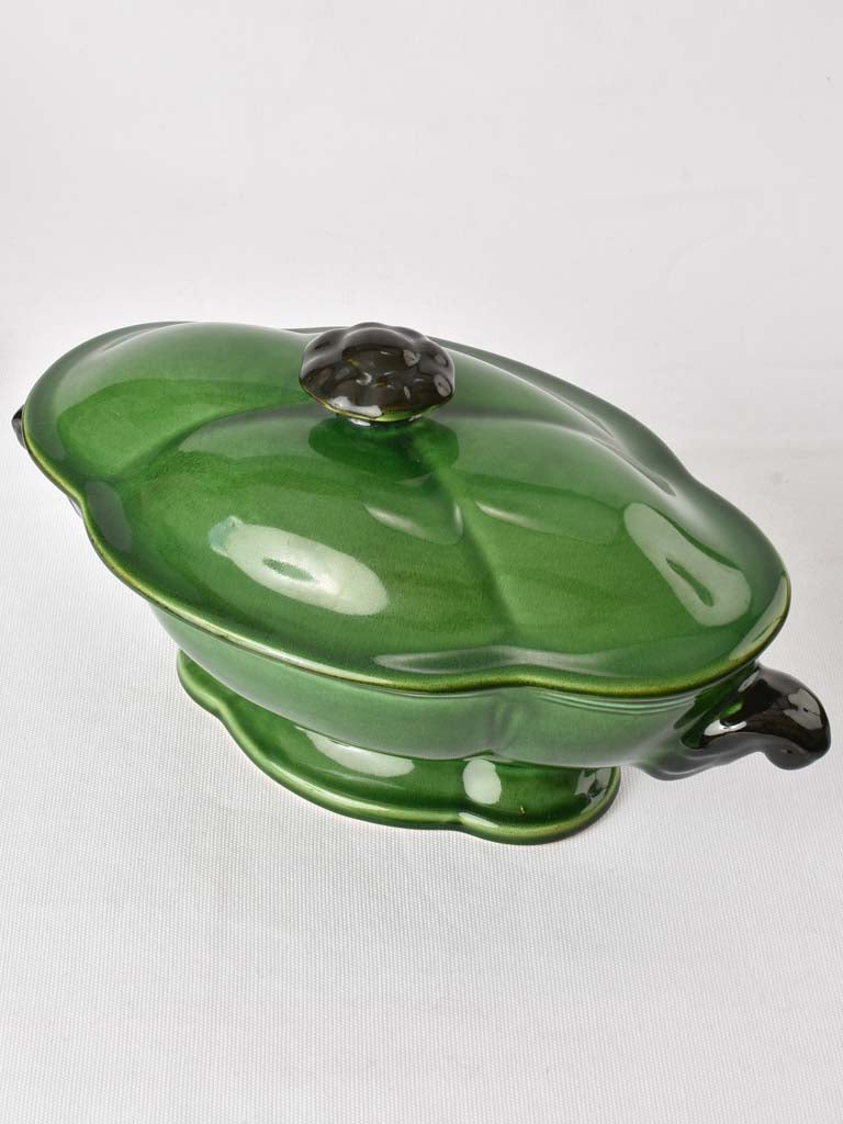 Vintage dinnerware from Dieulefit - green 45 pieces