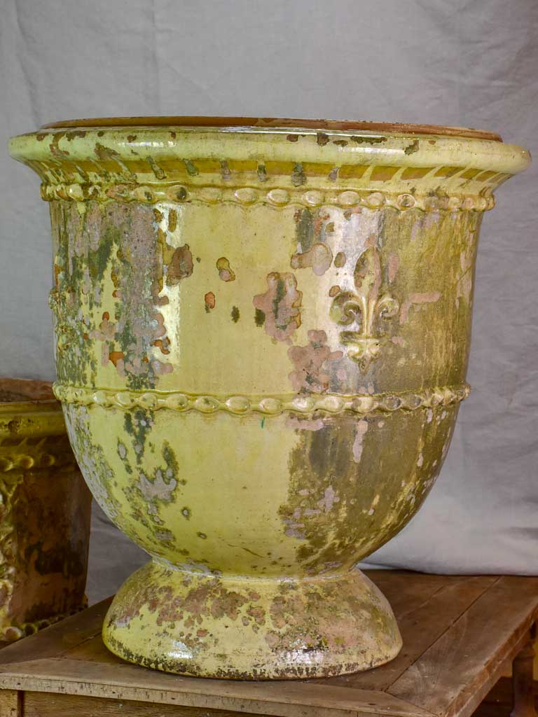 Two very large French garden urns from Saint-Jean-de-Fos. 1950's. 30¾"
