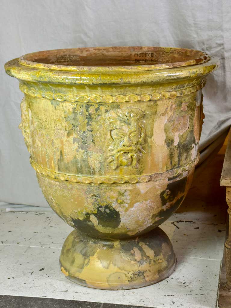 Two very large French garden urns from Saint-Jean-de-Fos. 1950's. 30¾"