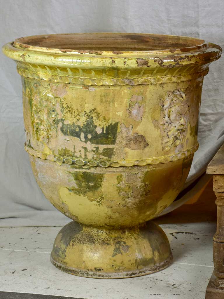Two very large French garden urns from Saint-Jean-de-Fos. 1950's. 30¾"