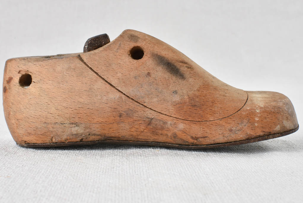 Antique French children's shoe forms - wooden 5"