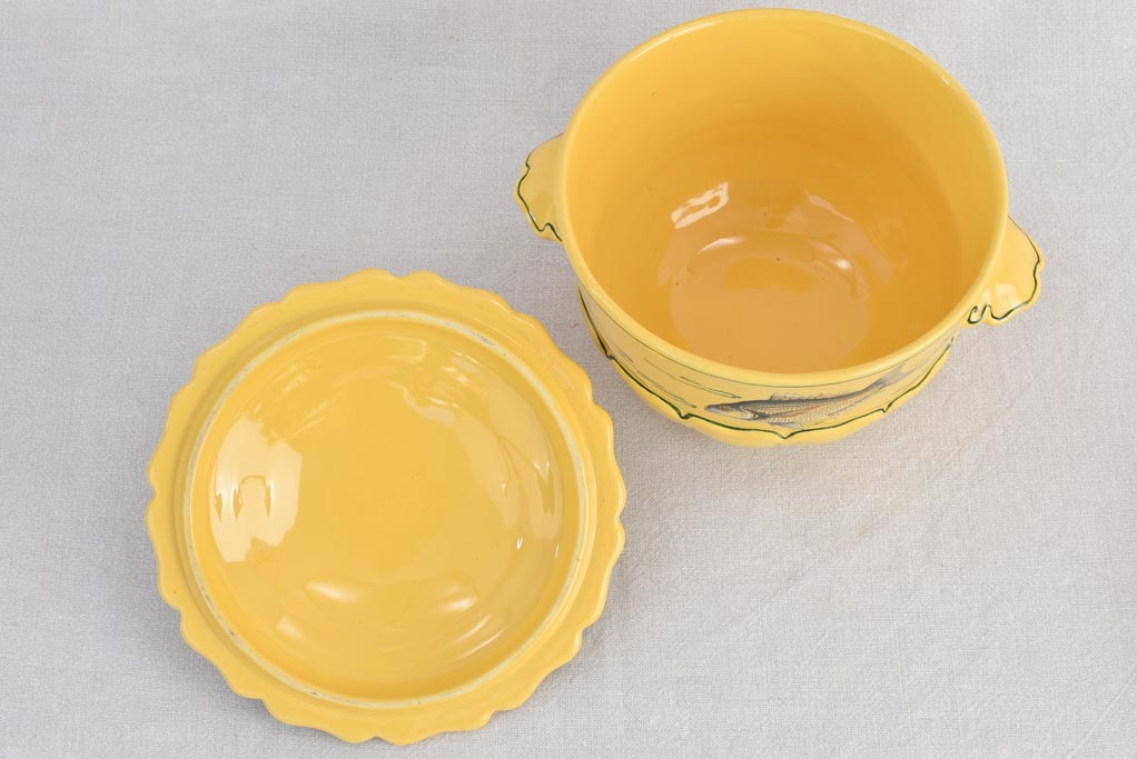 Elegant vintage soup service set