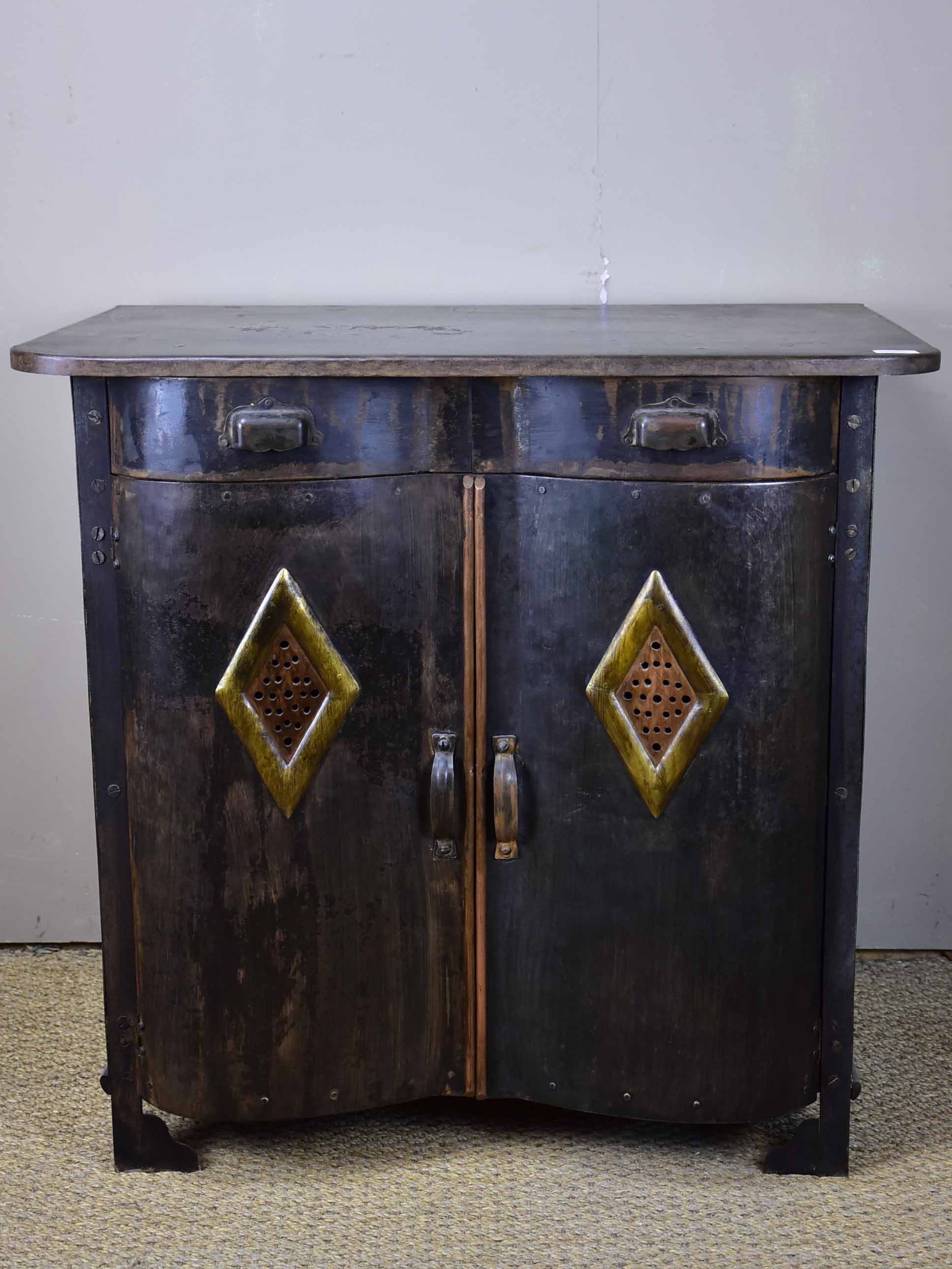 Antique French metal food store
