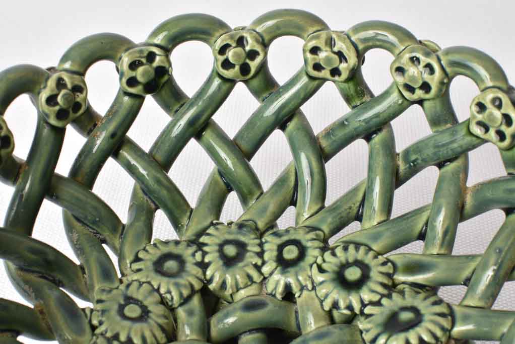 Small fruit bowl green / gray Vallauris 8"