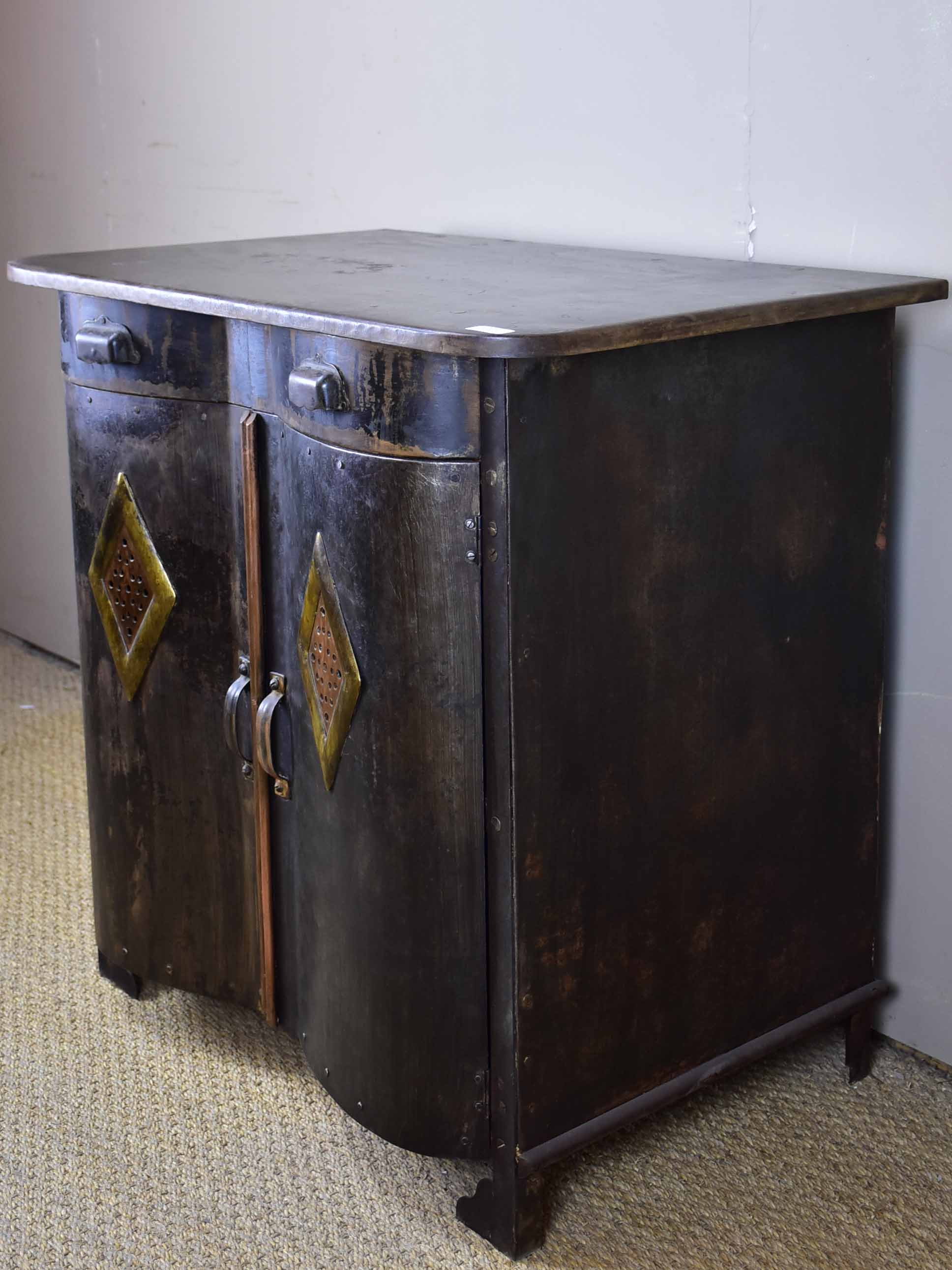 Antique French metal food store