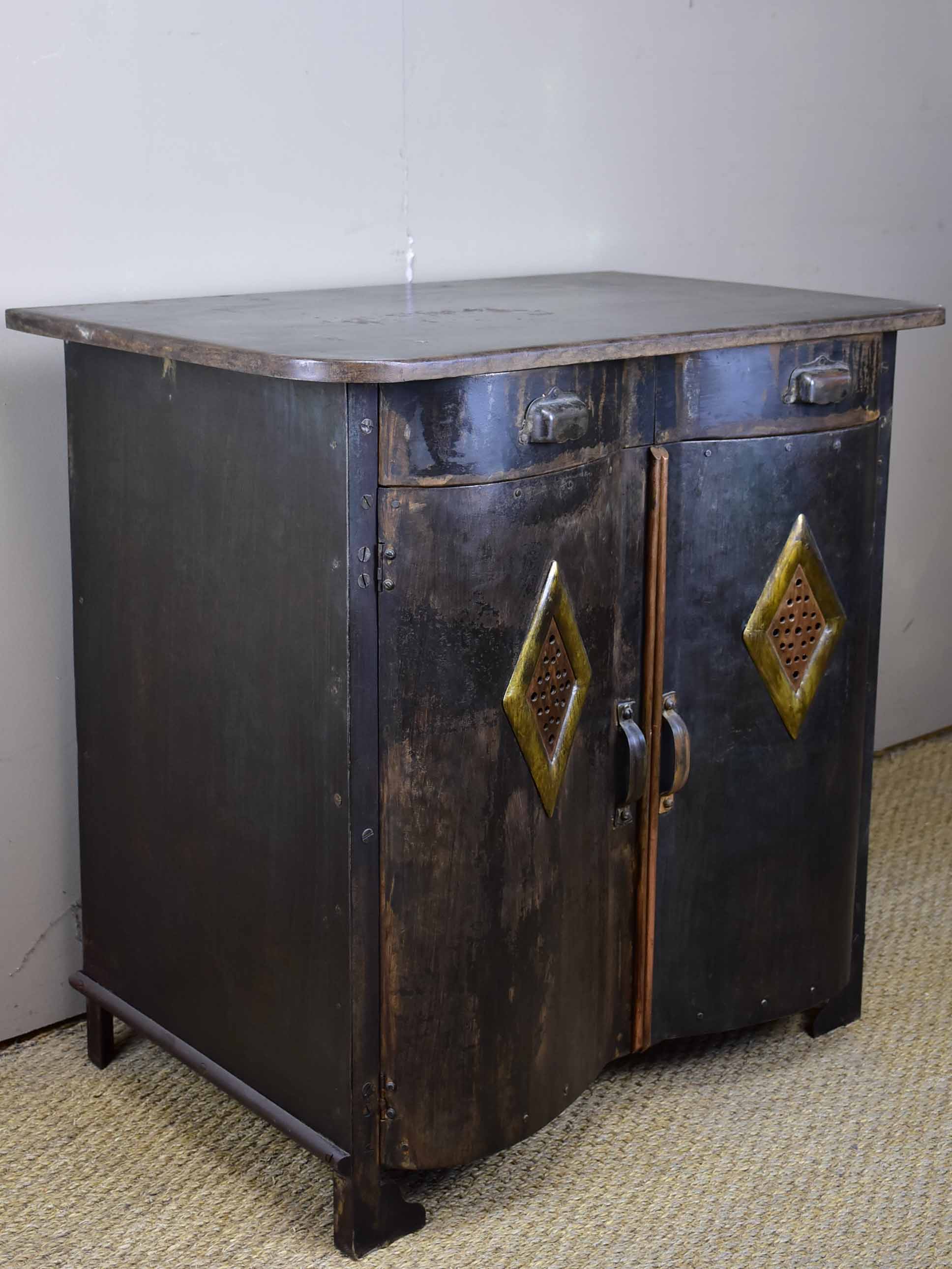 Antique French metal food store
