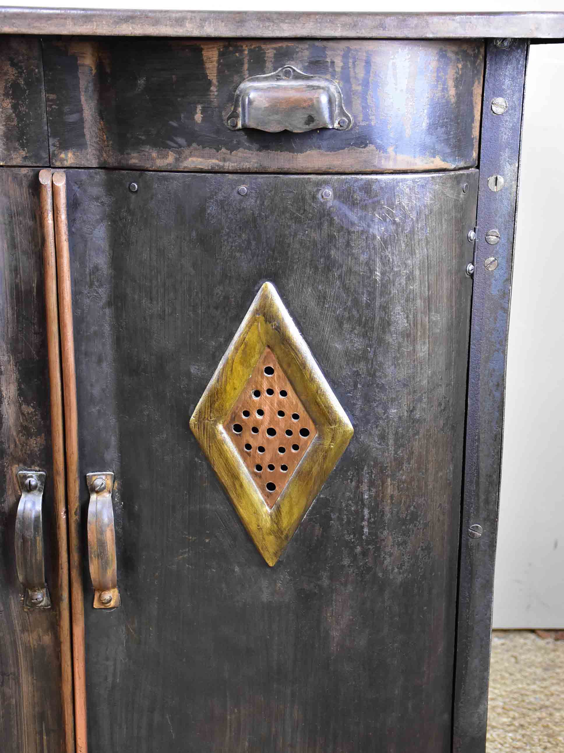 Antique French metal food store