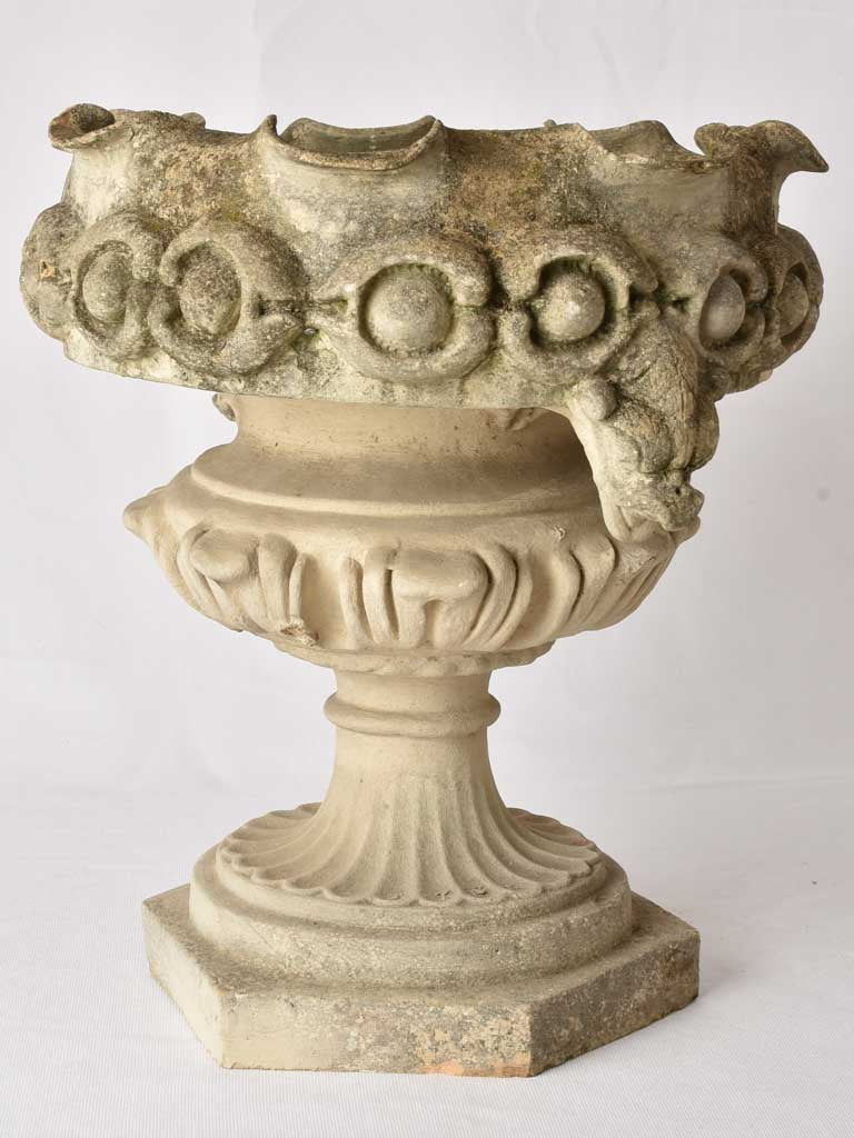 Pair of large garden planters - terracotta 17¾"
