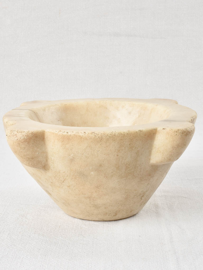 Antique marble mortar 11"