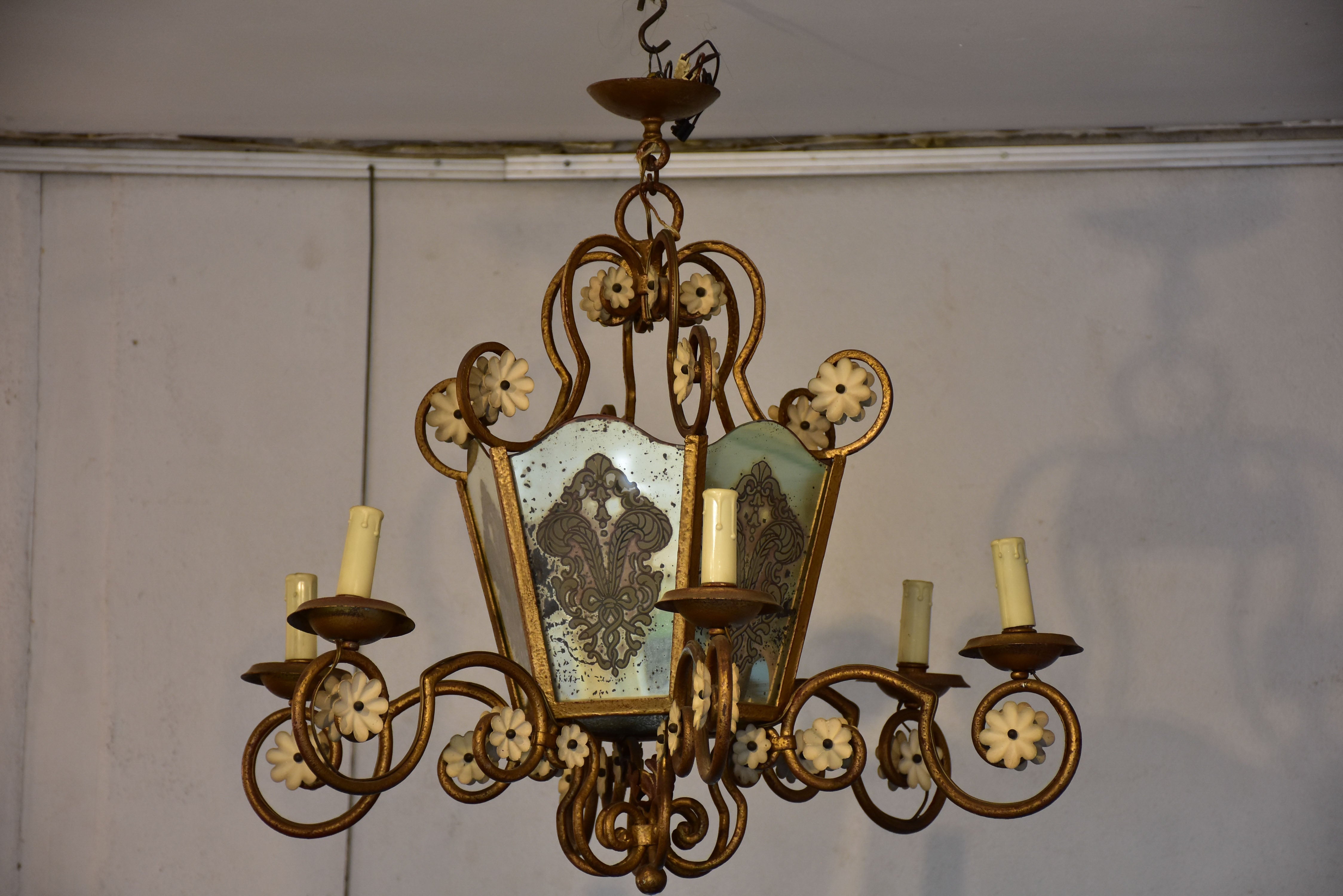 Vintage French chandelier / lantern