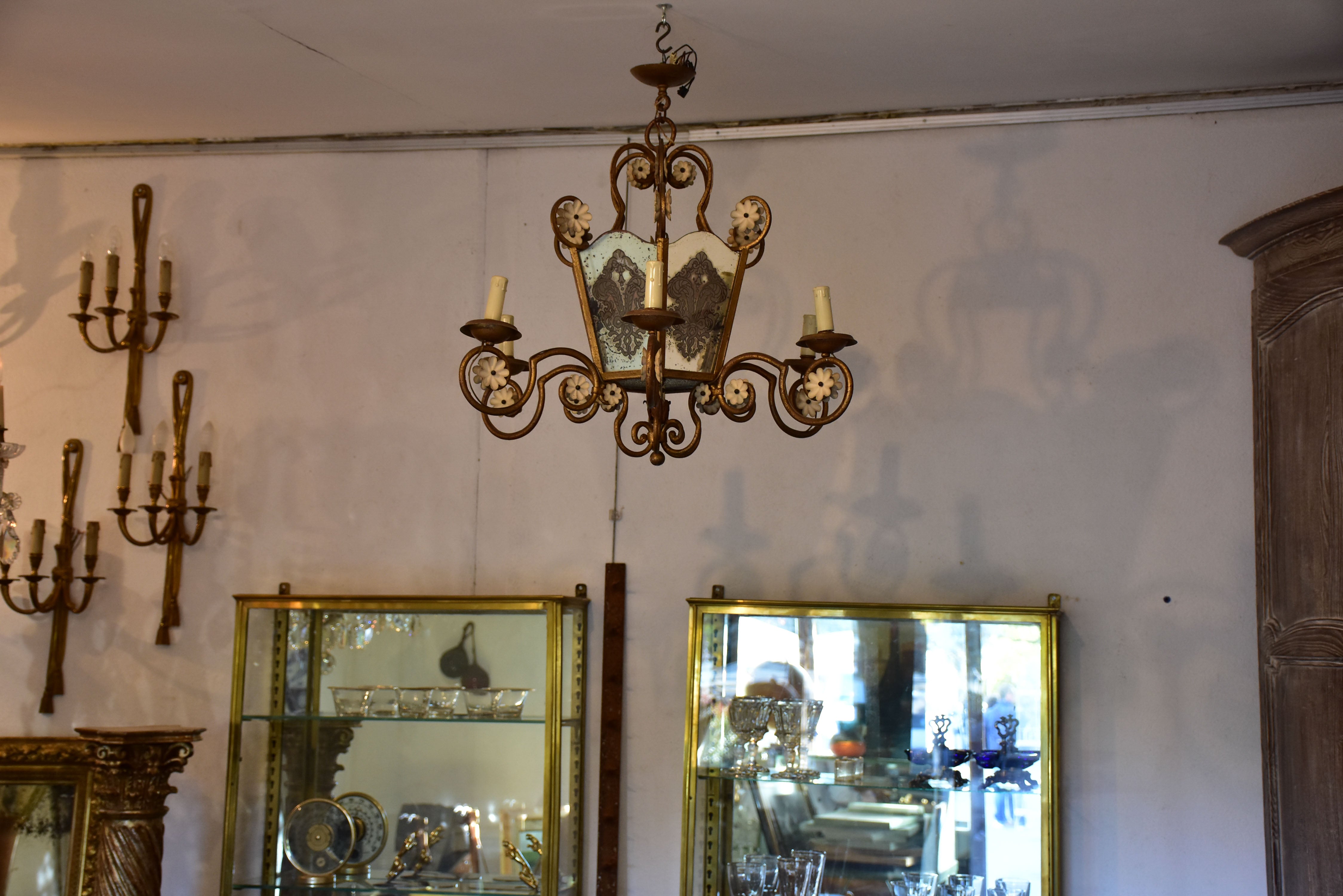 Vintage French chandelier / lantern
