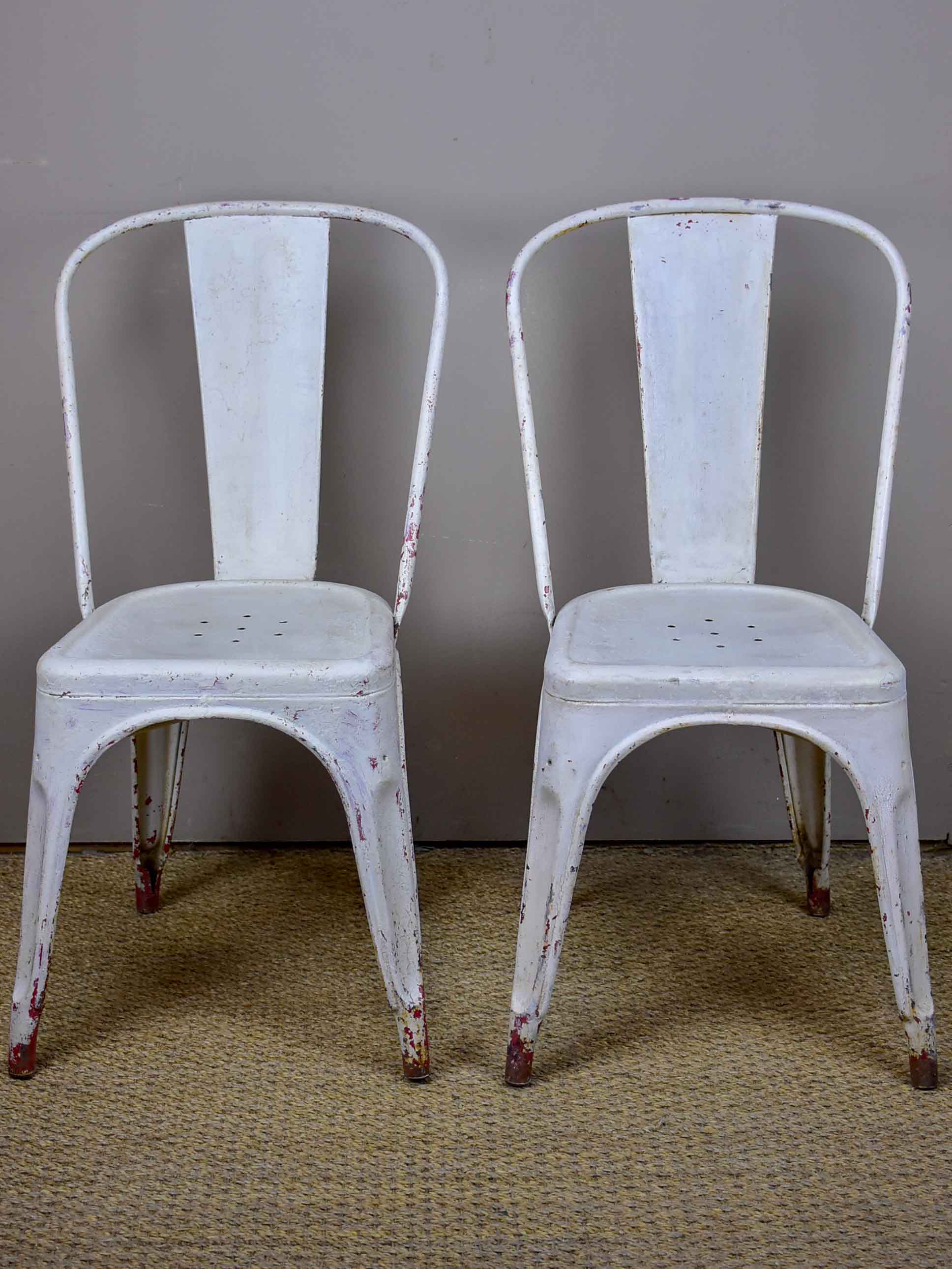 Pair of original 1950's Tolix chairs