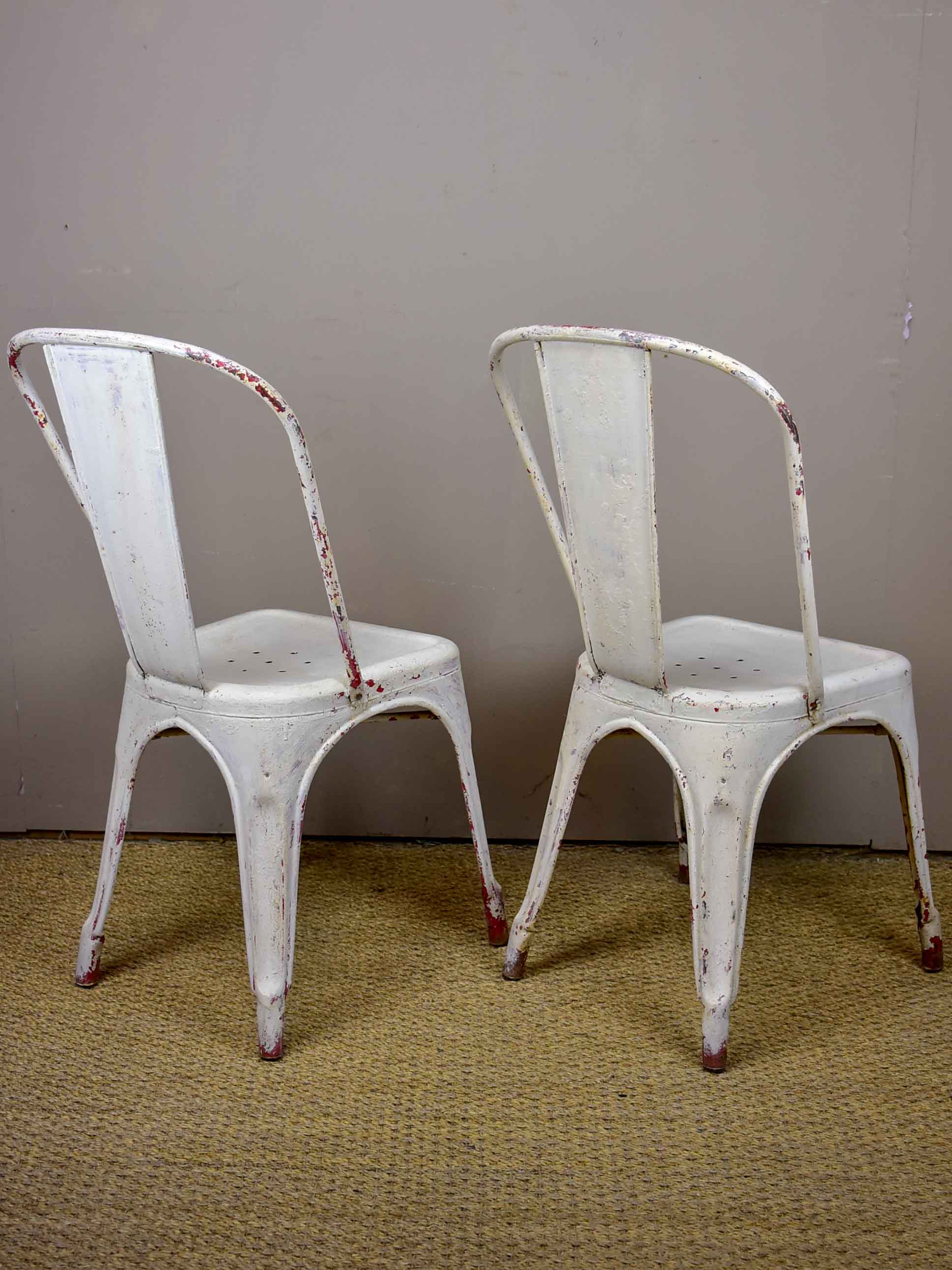 Pair of original 1950's Tolix chairs