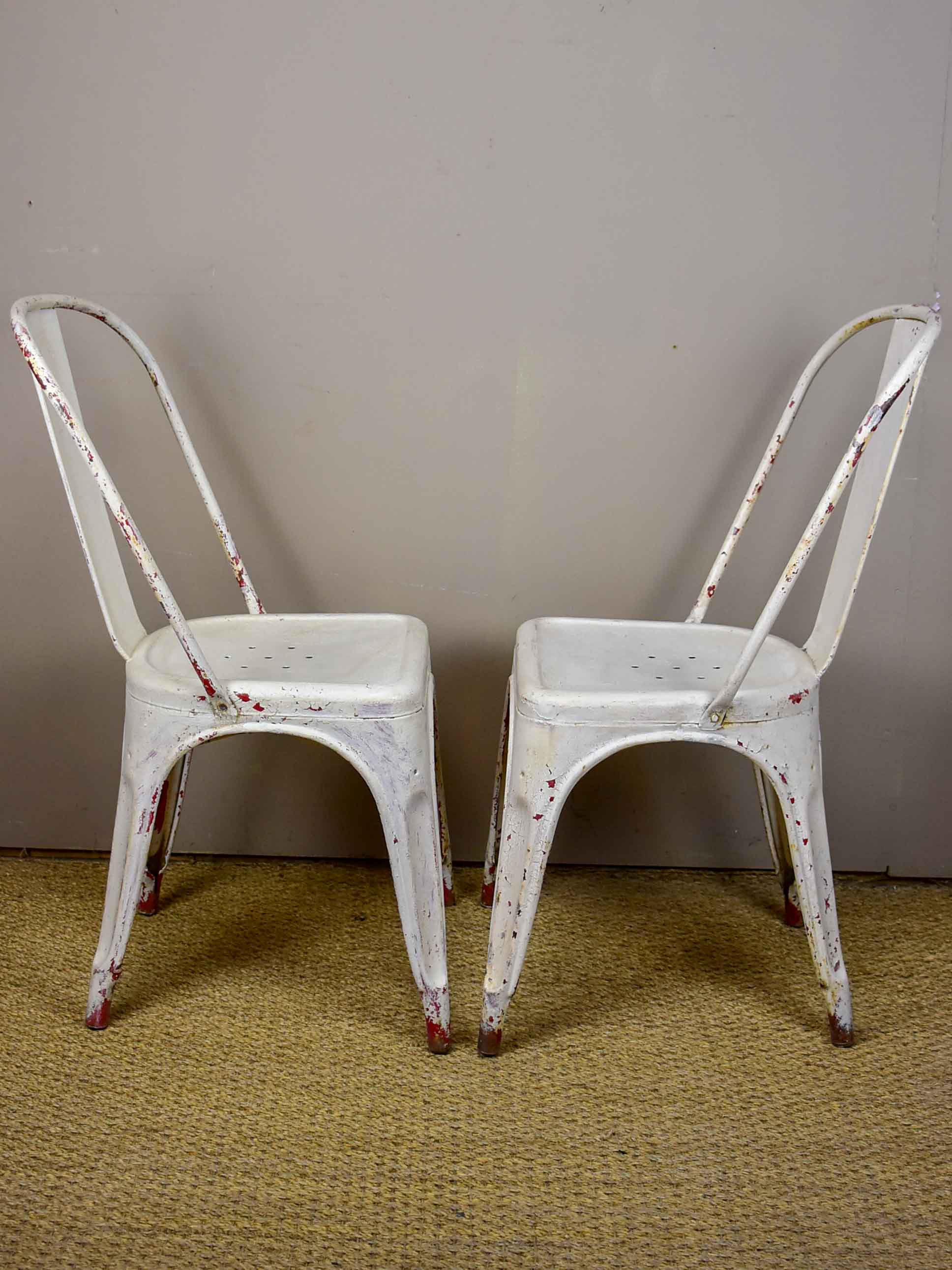 Pair of original 1950's Tolix chairs