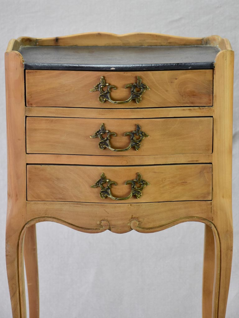 Elegant Brass Footed 1960s Nightstands