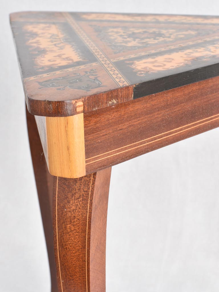 Vintage Marquetry Crafted Jewelry Box
