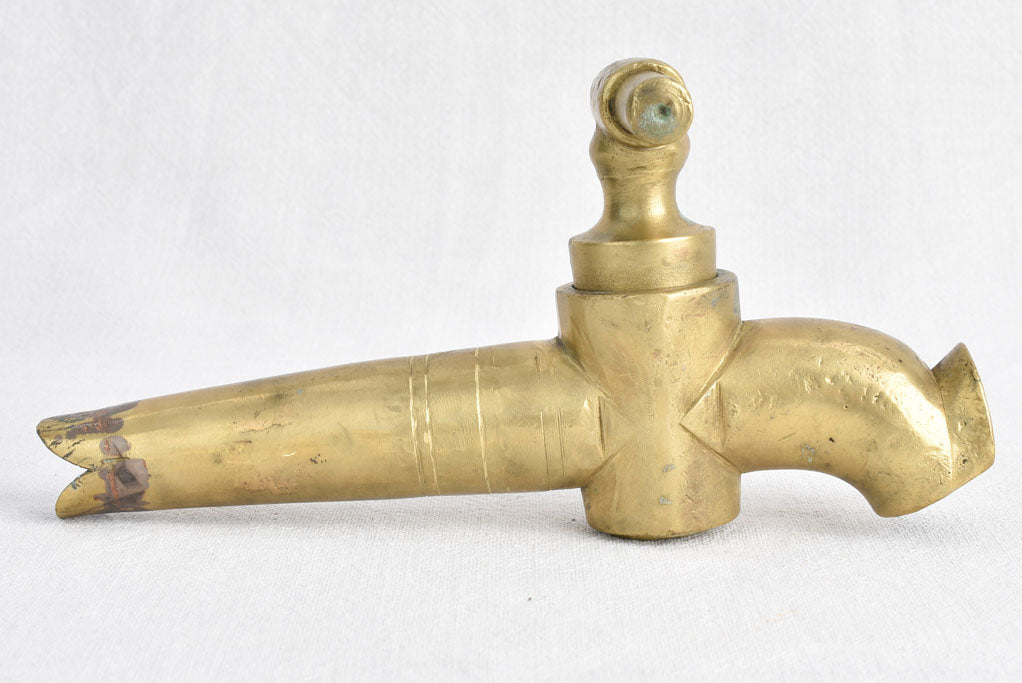 Bronze tap, wine barrel, early 20th century 9¾"