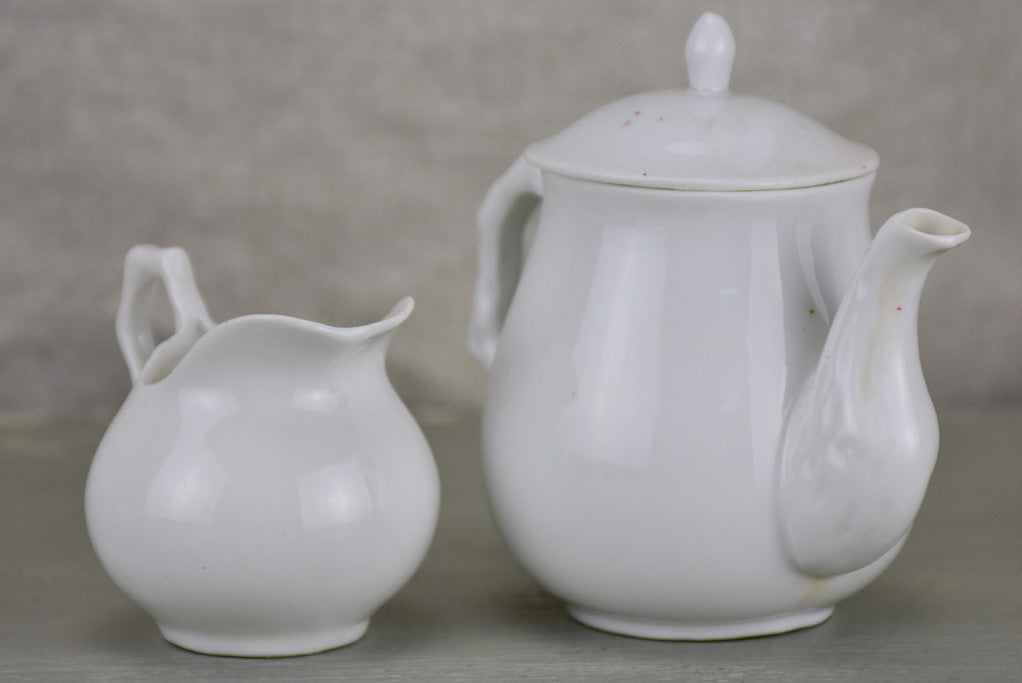 Antique French porcelain children's toy tea set