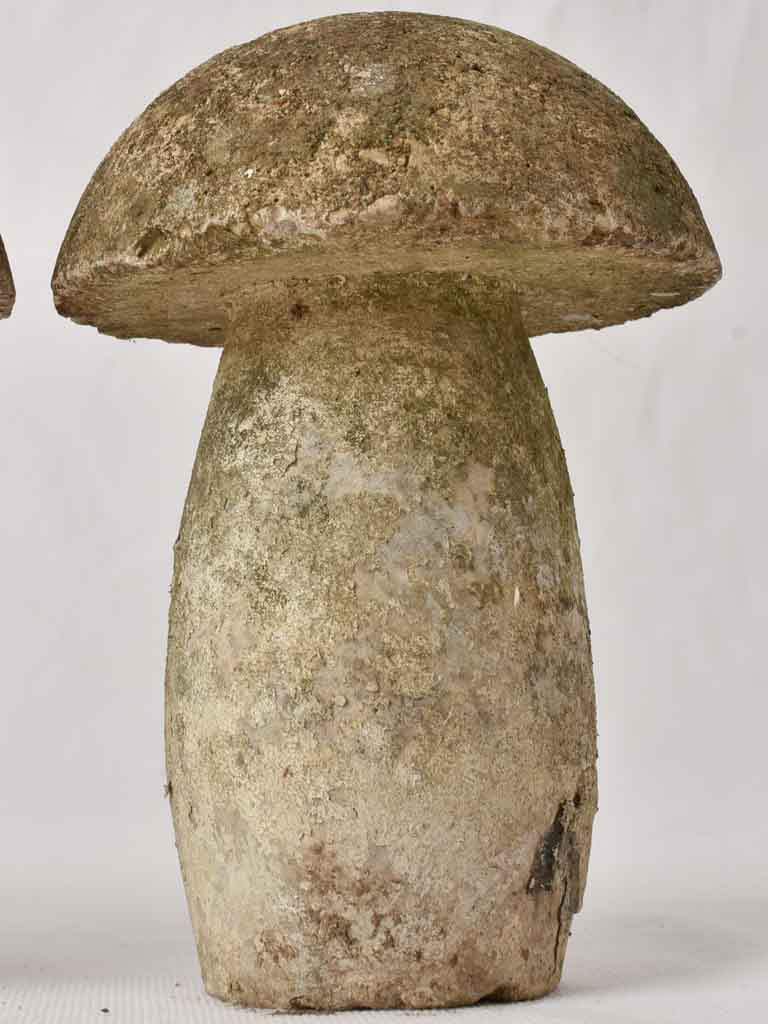 3 vintage garden mushroom decorations 11"