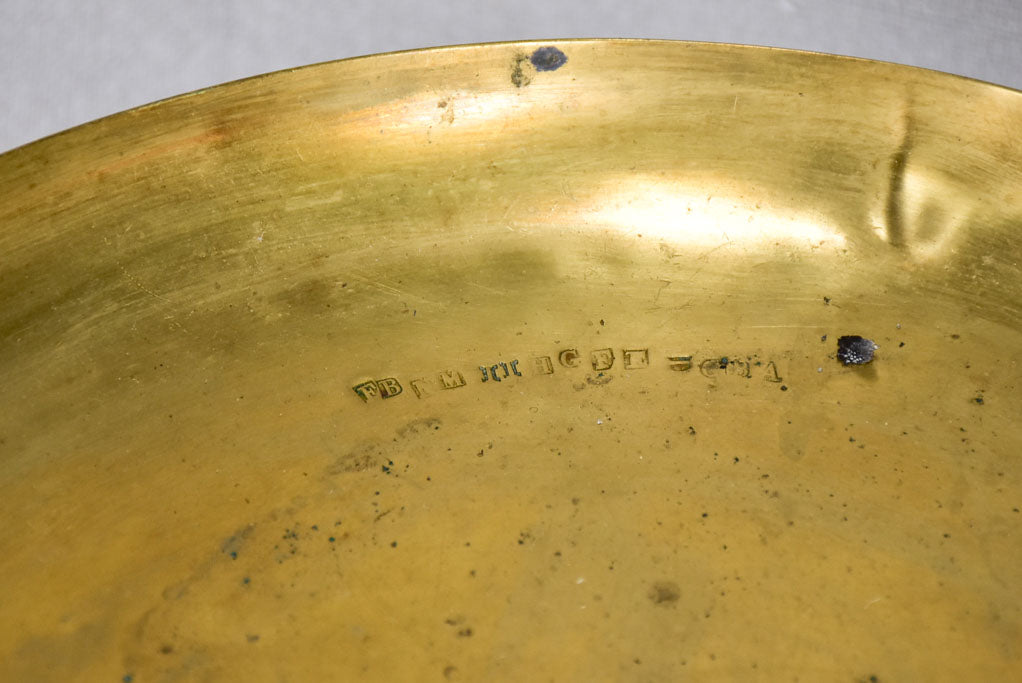 Napoleon III 19th-century baker's weigh scales - marble 25½"