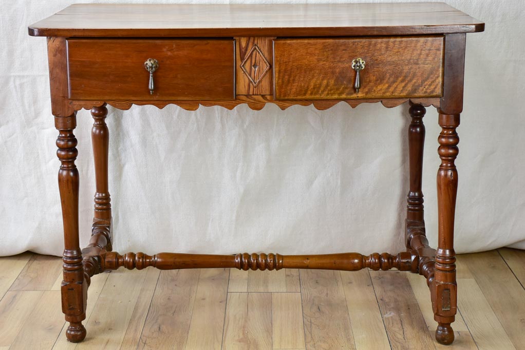 Beautifully aged pine bedside table