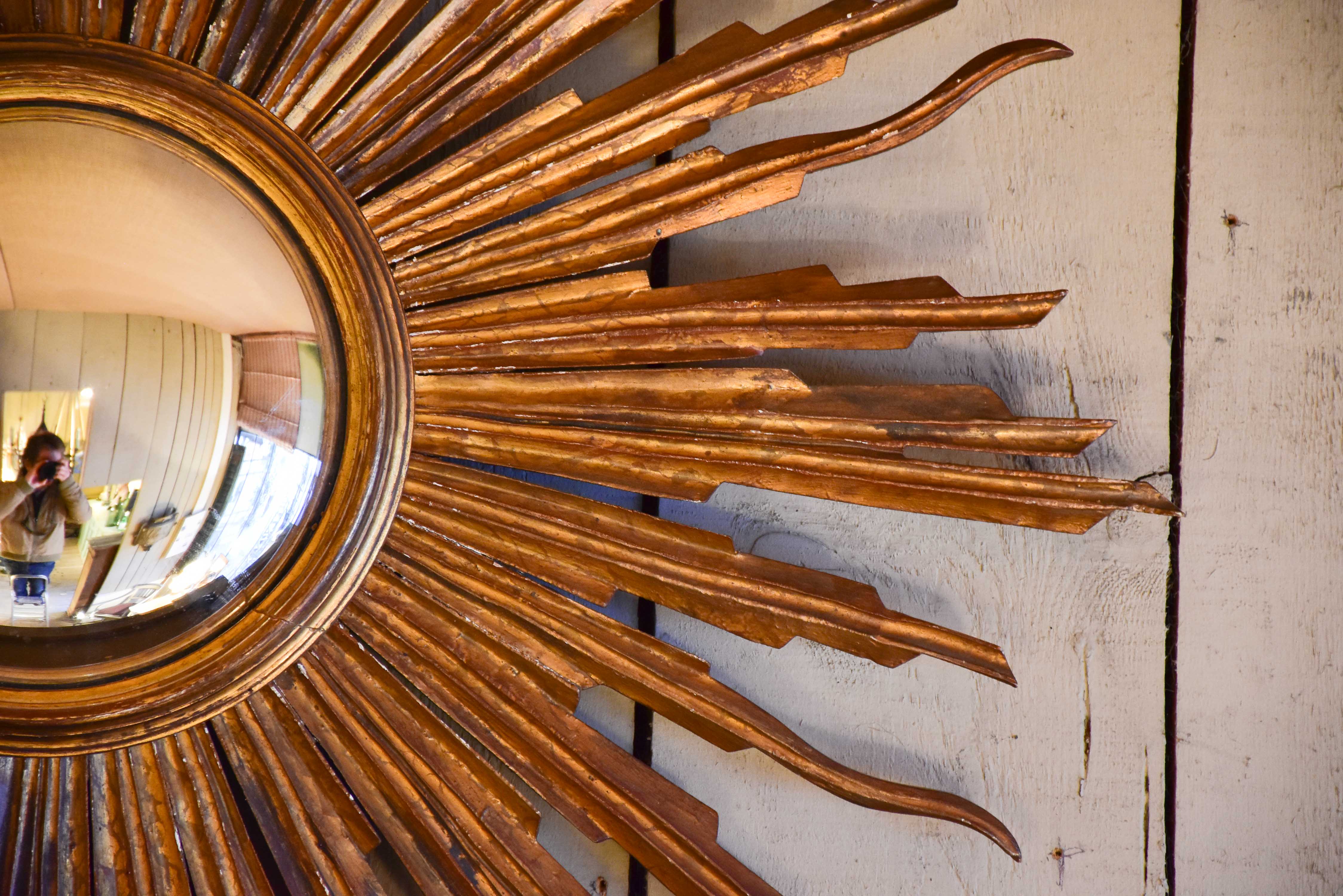 Late 19th century French sunburst mirror