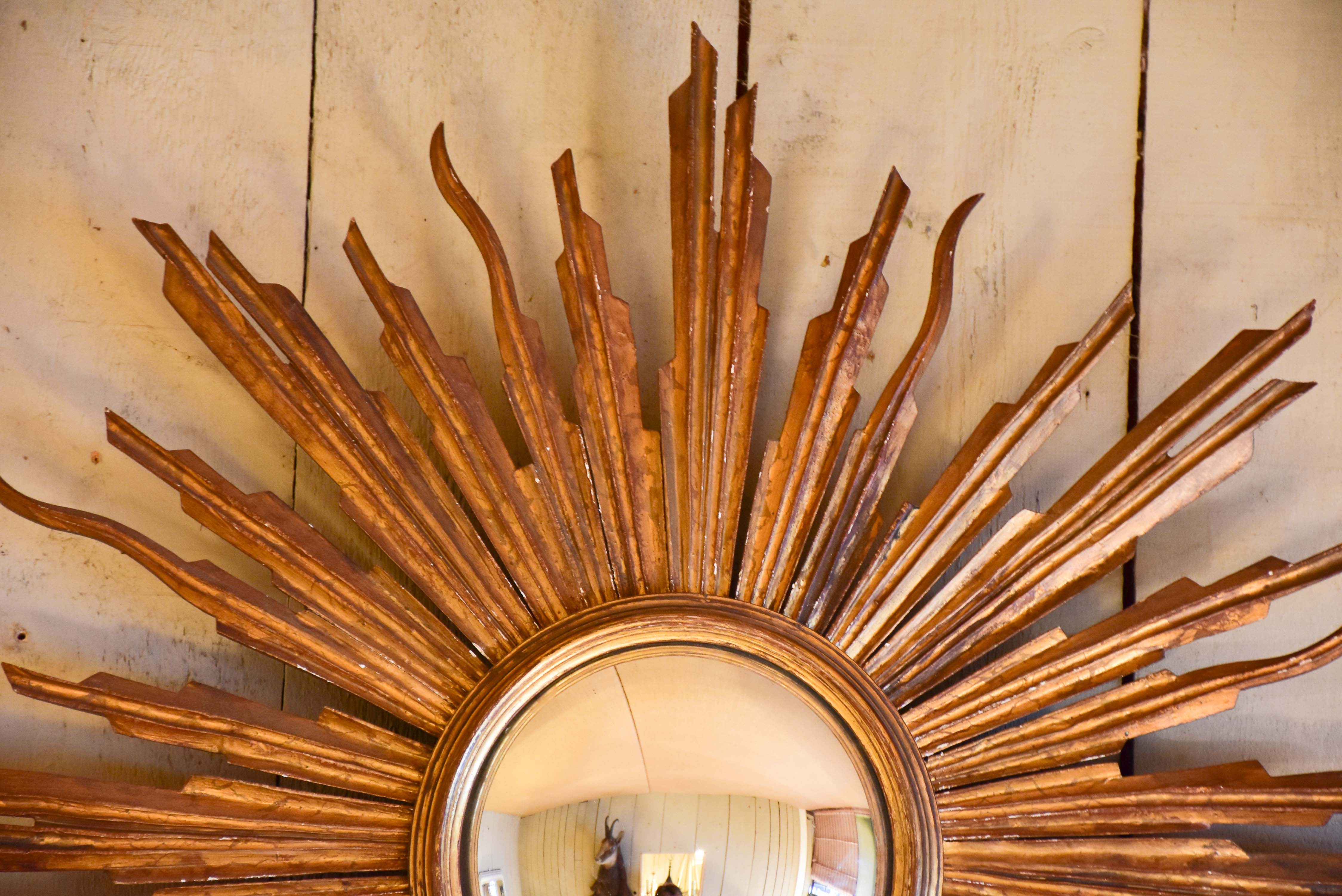 Late 19th century French sunburst mirror