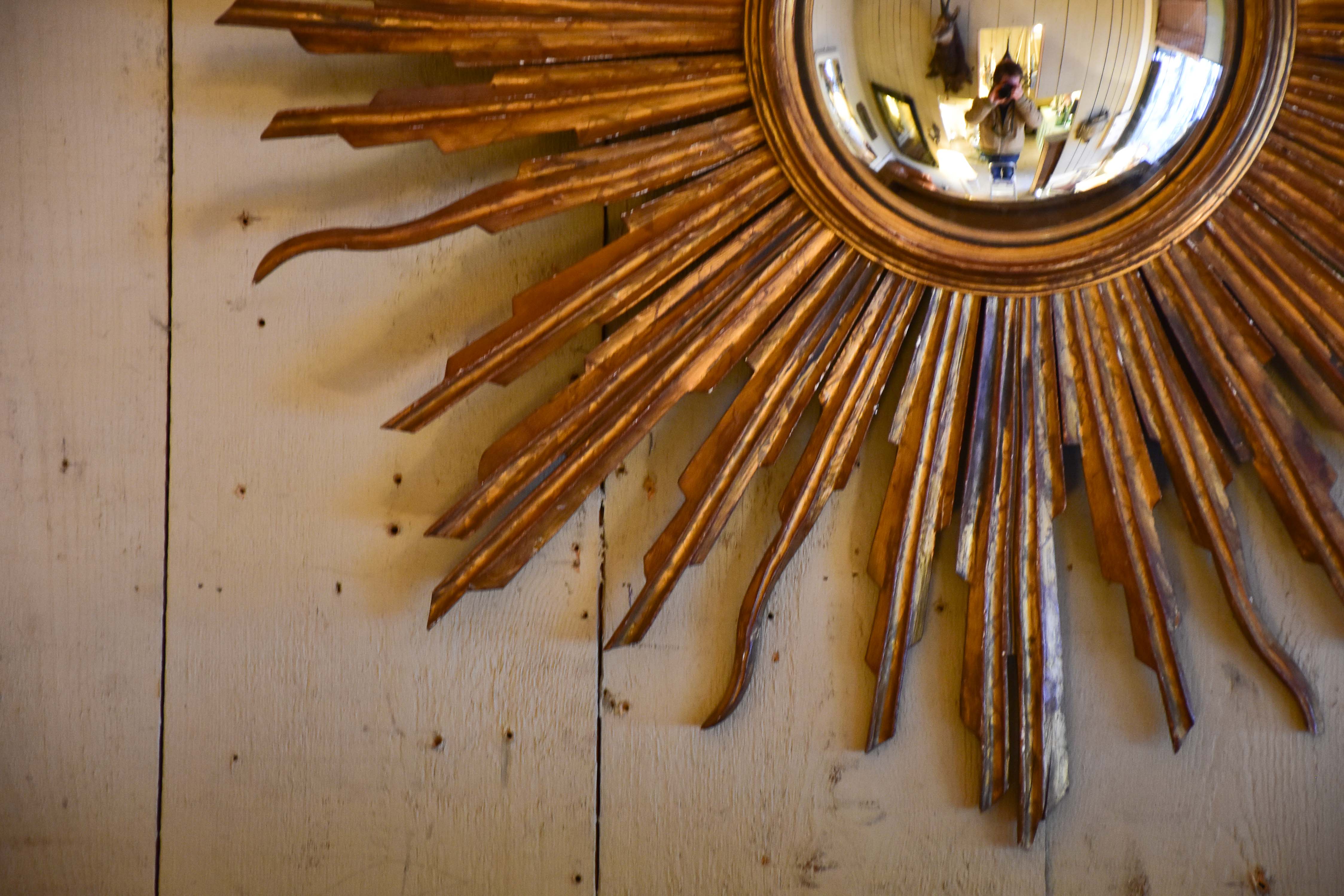 Late 19th century French sunburst mirror