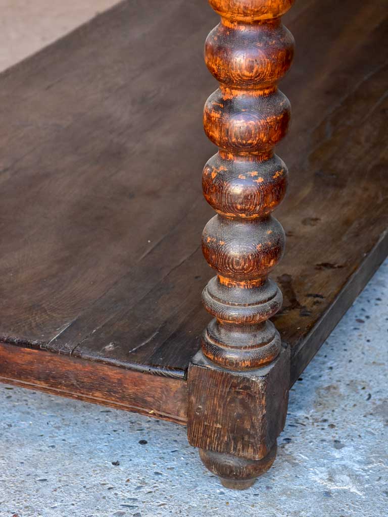 Large 19th Century French oak drapery table (two available)