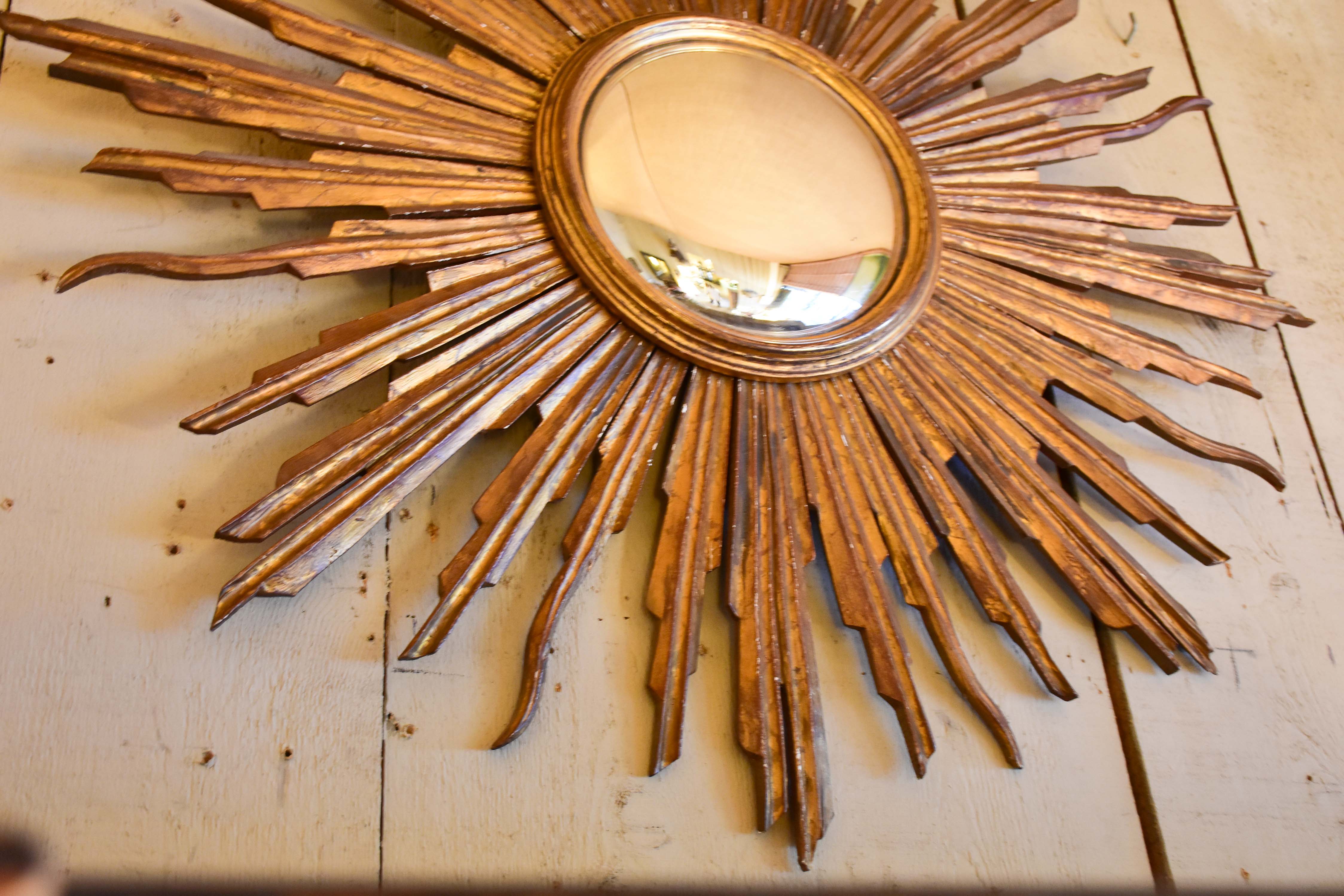 Late 19th century French sunburst mirror