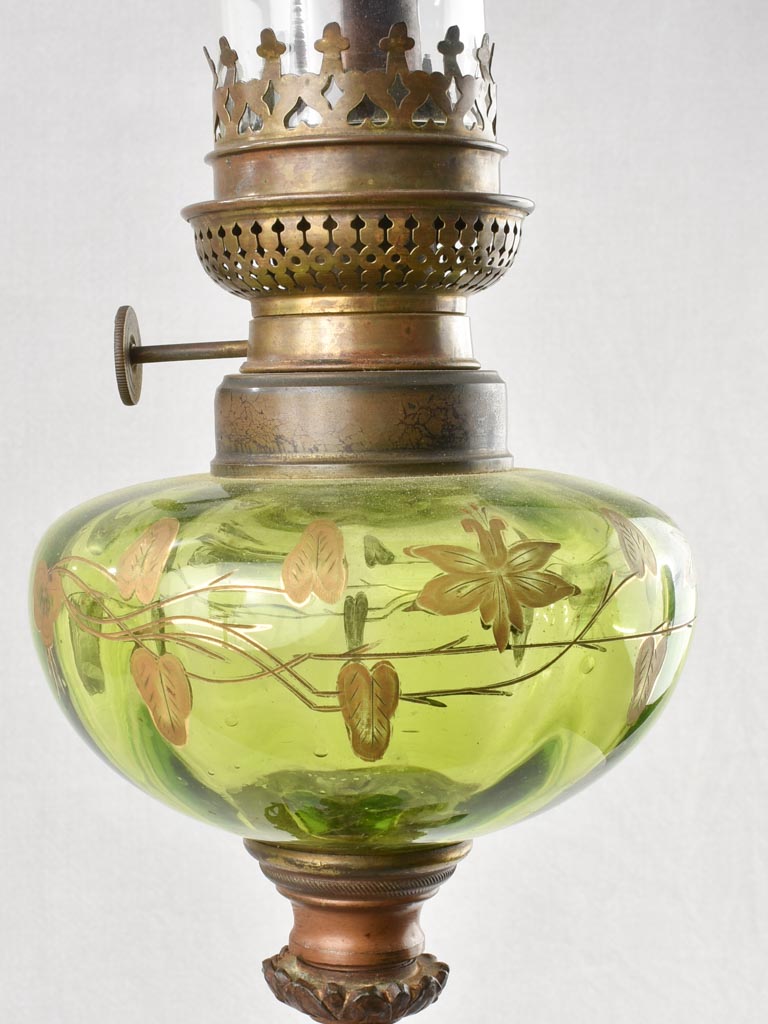 Napoleon III régule statue with oil lamp 34¾"