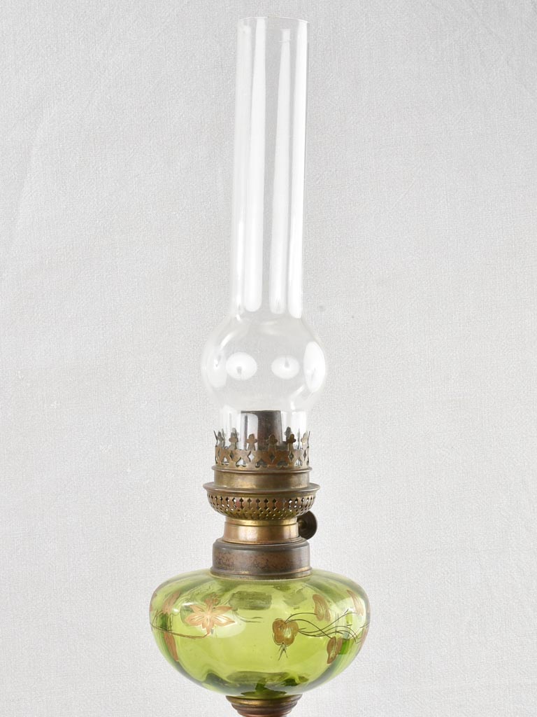 Napoleon III régule statue with oil lamp 34¾"