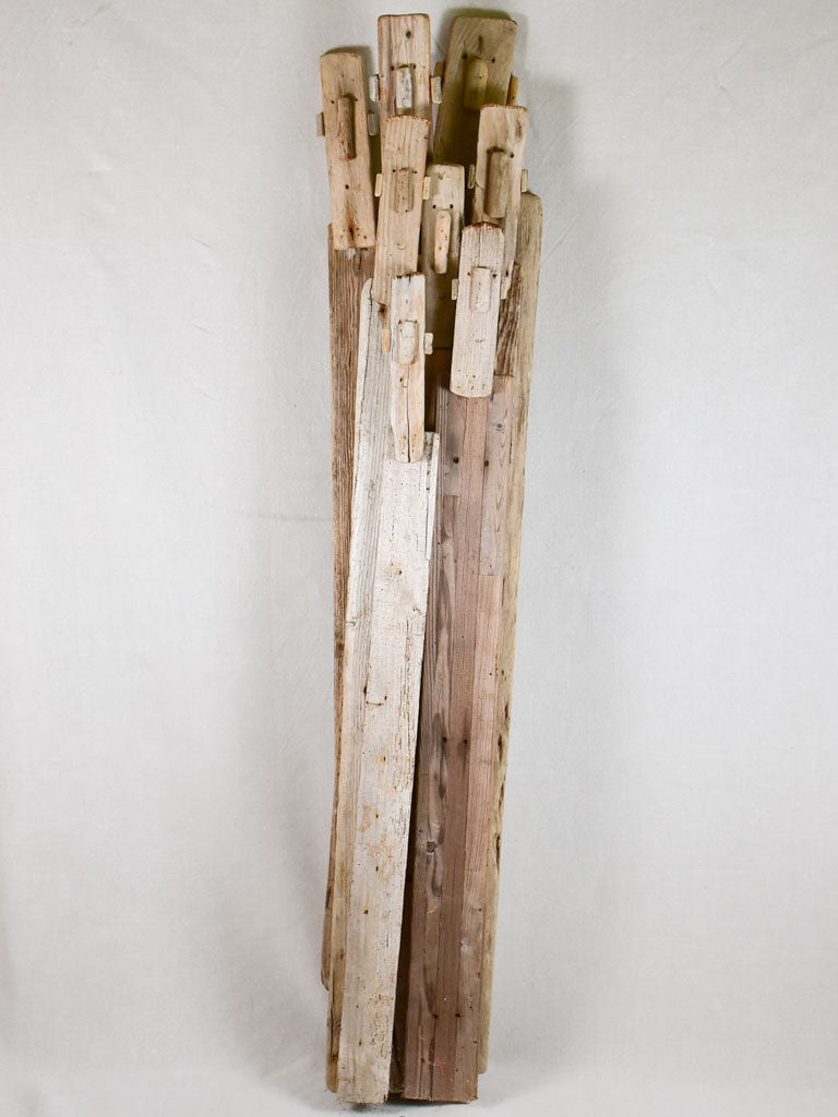Large driftwood totem sculpture by JP Dreano - 8 characters 61½"