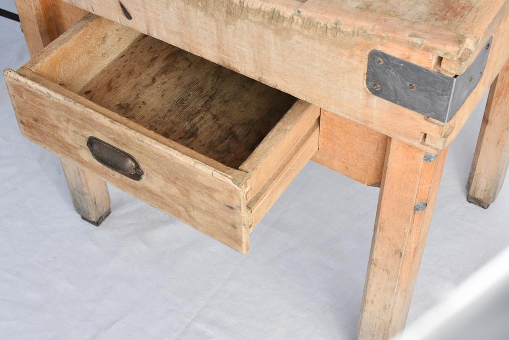 Butcher's block, French, vintage (1950s)