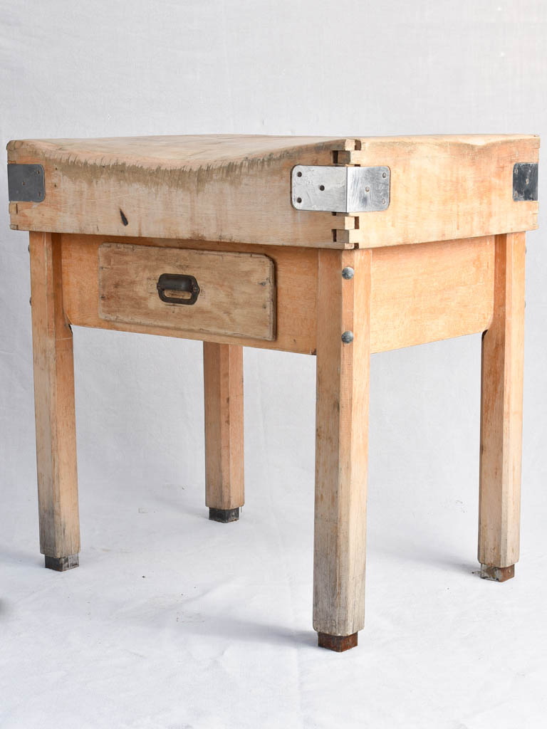 Butcher's block, French, vintage (1950s)