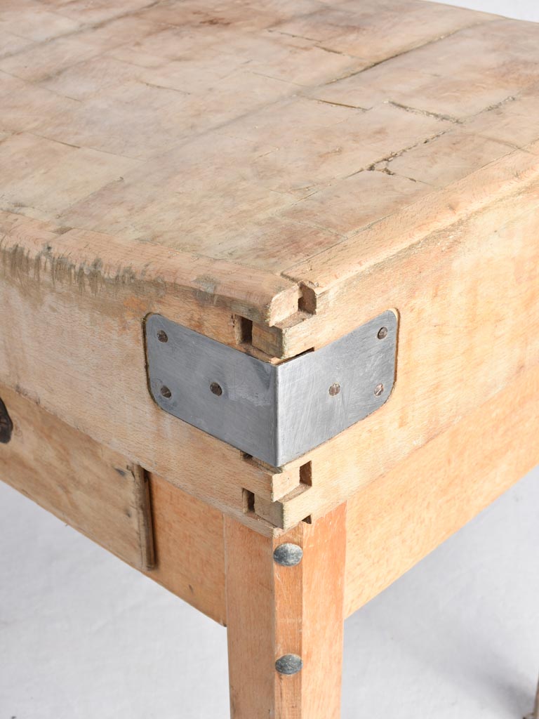 Butcher's block, French, vintage (1950s)