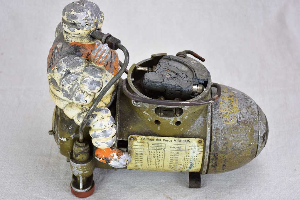 Antique French Michelin air compressor