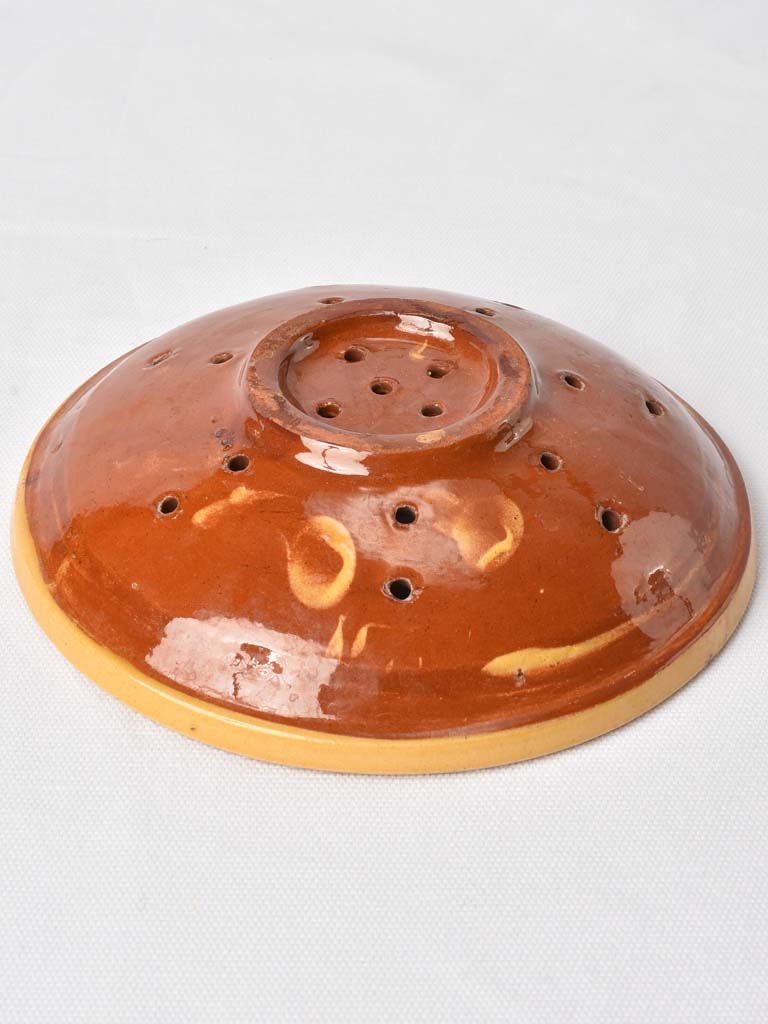 Vintage French 'egoutoire' straining bowl