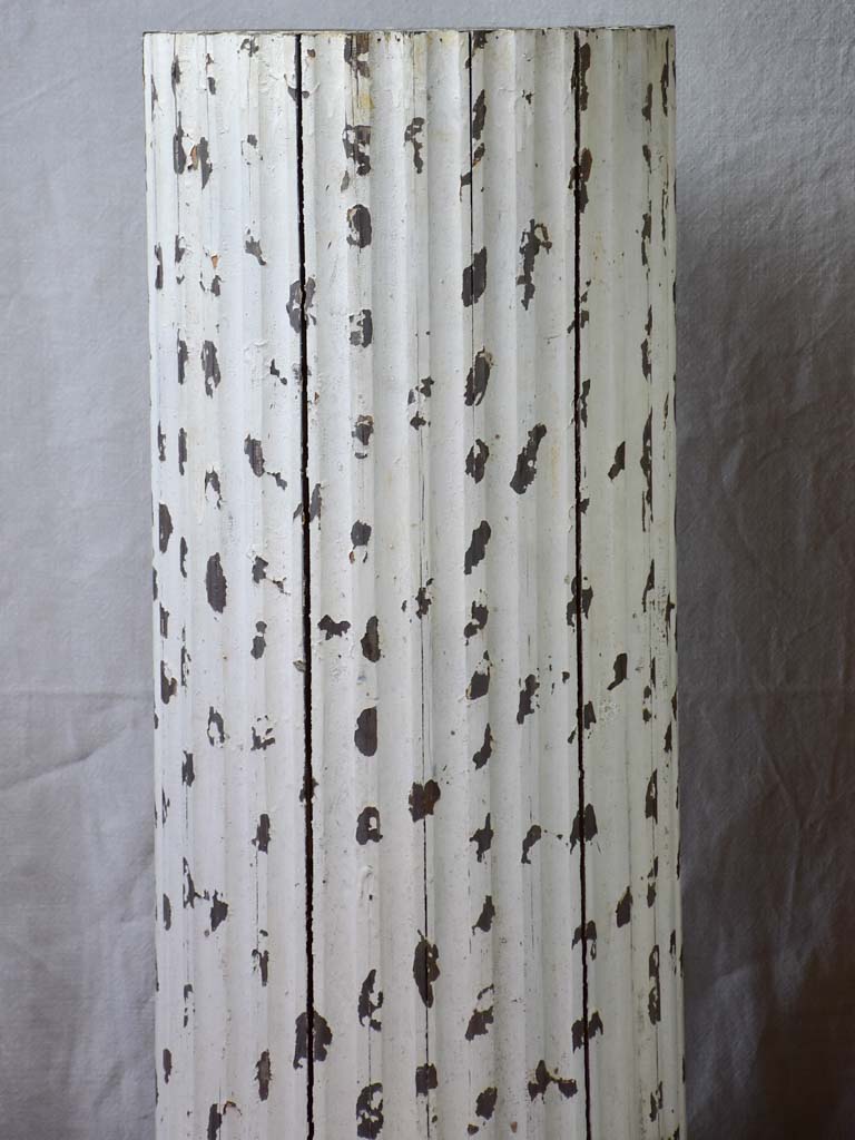 Pair of large wooden column pedestals from the nineteenth-century 41"