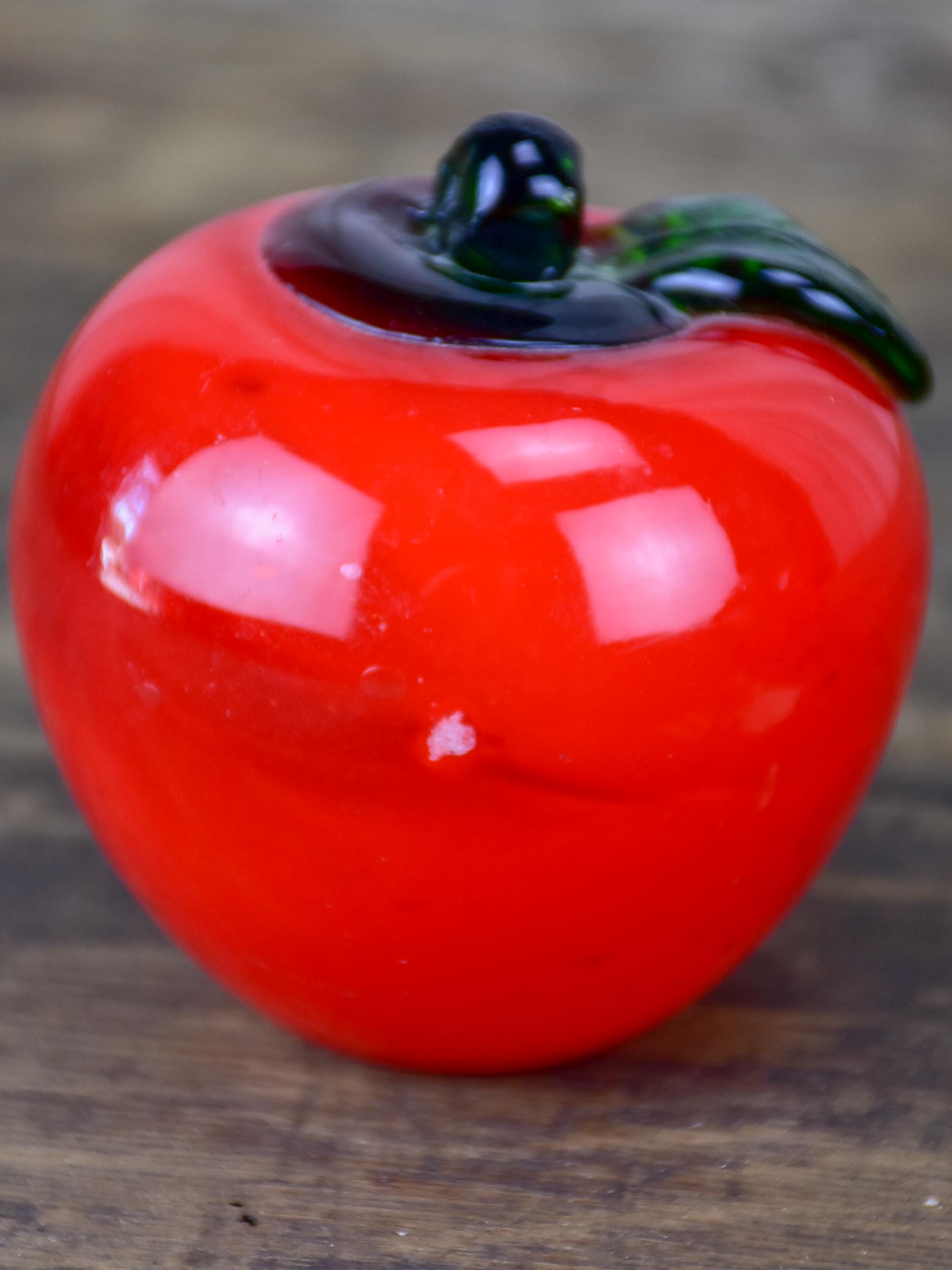 Collection of antique French glass vegetable ornaments