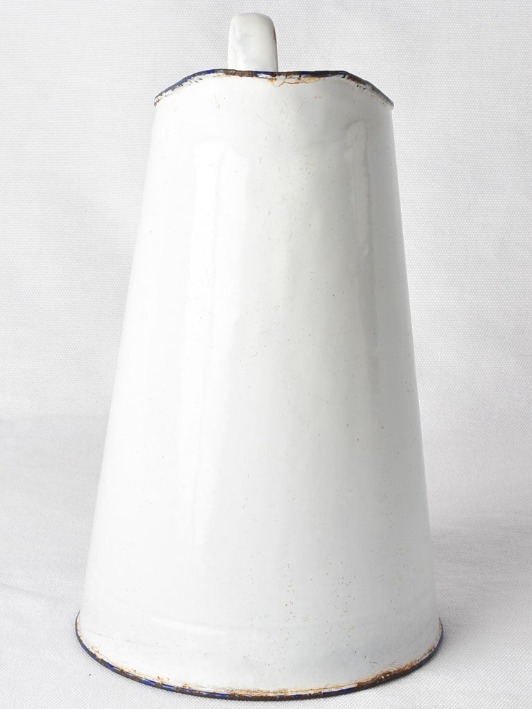Antique French enamel pitcher